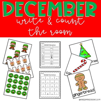 Preview of December Write & Count the Room