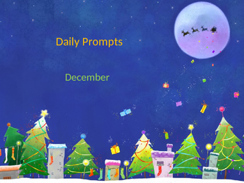 Preview of December Writing Daily Prompts - Full Month!