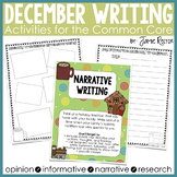 December Writing Activities Aligned to Common Core Standards