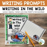 December Writing Prompts for Literacy Centers w Animal The
