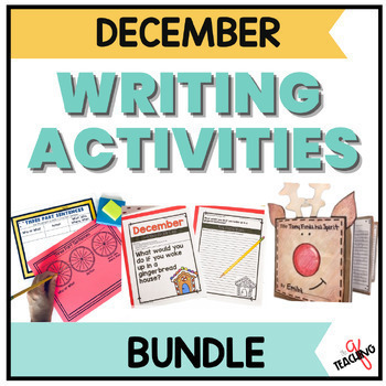 Preview of December Writing Activities Worksheets 2nd 3rd Grade