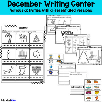 Preview of December Writing Center