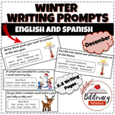 December Writing Center Prompts - English and Spanish