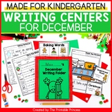 December Writing Centers for Kindergarten