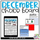 December Writing Choice Board (Christmas)