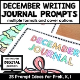 December Writing Journal Prompts for Preschool and Kindergarten