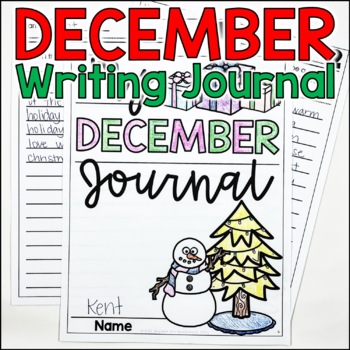 Preview of December Writing Journal | Winter Writing Prompts | Daily Writing Prompts