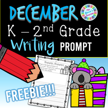 Preview of December Writing Prompt FREEBIE - Kindergarten, 1st Grade, 2nd Grade