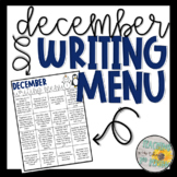 December Writing Prompt Menu
