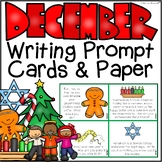 December Writing Prompt Task Cards & Writing Paper