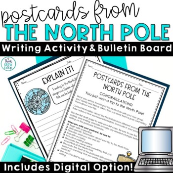 Preview of December Writing Prompt Winter North Pole Christmas Holiday Alternative