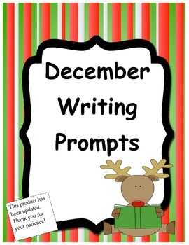 December Writing Prompts by Marathon Teacher | TPT