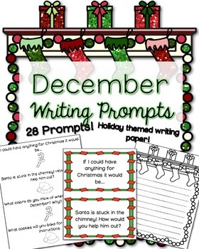 December Writing Prompts by Countless Smart Cookies | TPT