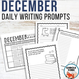 December Writing Prompts Winter NO PREP Daily Journal