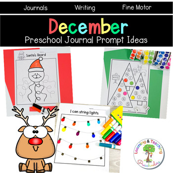 December Preschool Journal Prompt Ideas by Teaching Preschoolers