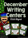 December Writing Prompts and Center- (Common Core Aligned)