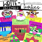 December Writing Prompts | Christmas, Reindeer, Hanukkah, 