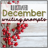 December Photo Writing Prompt Task Cards | Digital Writing