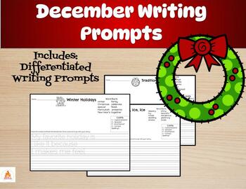 December Writing Prompts-Differentiated by Julia Alwine | TPT