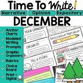 December Writing Prompts Winter Activities Choice Board Jo