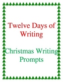 December Writing Prompts for First or Second Grade