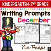 December Writing Prompts for Kindergarten to Second Grade