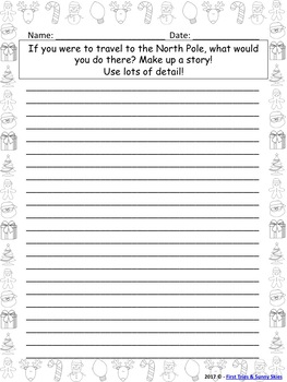 December Writing Prompts - December Themed Writing Prompts Journal (Gr ...