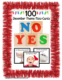 December YES or NO Holiday  Question Cards for Language De