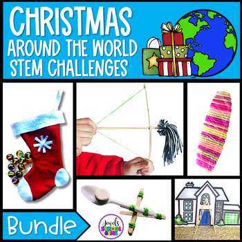 Preview of Holidays and Christmas Around the World STEM Activities & Challenges BUNDLE
