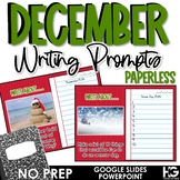 December and Holiday Paperless Writing Prompts with Photographs