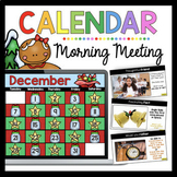 Kindergarten December Calendar Digital Morning Meeting Goo