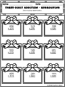 December in Second Grade (NO PREP Math and ELA Packet) by Hearts in Bloom