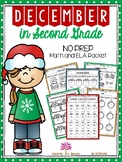 December in Second Grade (NO PREP Math and ELA Packet)