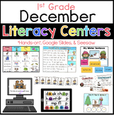 December Literacy Centers 1st Grade