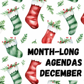 Preview of December or Christmas Daily Agenda Slides, 11th, Holidays/Seasonal, Editable