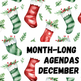 December or Christmas Daily Agenda Slides, 11th, Holidays/