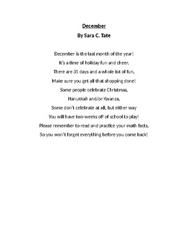 Preview of December poem