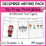 December writing prompts elementary