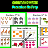 Decembre No PREP Numbers to 20 Count and Write Worksheets 