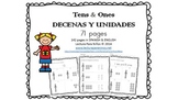 Decenas y unidades: Tens & Ones PLACE VALUE SPANISH | ENGLISH