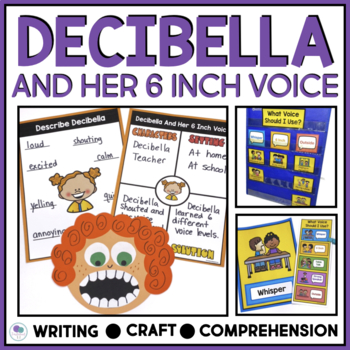 Preview of Decibella And Her Six Inch Voice | Posters And Voice Level Chart