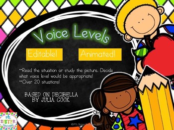 Preview of Decibella (Voice Levels)  PowerPoint Game EDITABLE