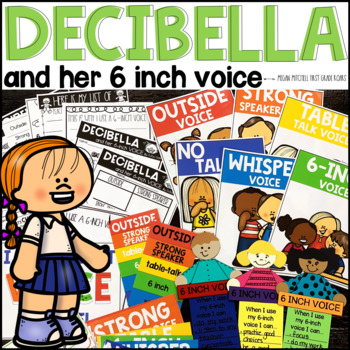 Preview of Decibella and Her 6-Inch Voice Book Back to School Activities Book Companion