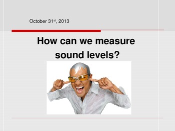 Preview of Decibels / Sound Levels Powerpoint