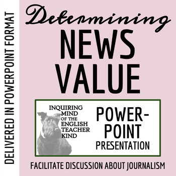 Preview of Newsworthiness in Media PowerPoint (Introduction to Journalism)