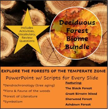 Preview of Deciduous Forest Biome Lesson Bundle w/ a Special Focus on Forests in Literature