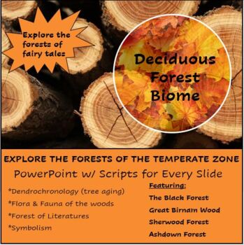 Preview of Deciduous Forest Biome Lesson w/ script-- Special Focus on Forests in Literature