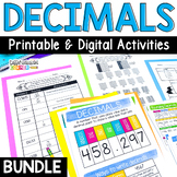 Decimal Activities: Add, Subtract, Comparing, Fractions, R