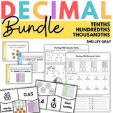 Decimal Activities Bundle for Tenths, Hundredths, Thousandths