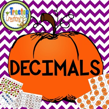 Preview of Decimal Activities Fall Theme